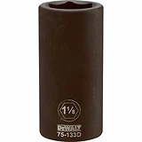 SAE Deep Impact Socket, 6-Point, 3/4 In. Drive, 1-1/8 In.