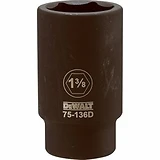 SAE Deep Impact Socket, 6-Point, 3/4 In. Drive, 1-3/8 In.