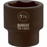 SAE Impact Socket, 6-Point, 3/4 In. Drive, 1-1/2 In.