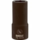 SAE Deep Impact Socket, 6-Point, 3/4 In. Drive, 7/8 In.