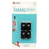 Removable Wall Fasteners, Black, Micro, 4-Ct.