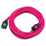 Extension Cord, Pink, 12/3, 100-Ft.