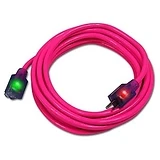 Extension Cord, Pink, 14/3, 100-Ft.