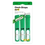 Cinch-Strap Storage Straps, Green, 18-In., 6-Pk.