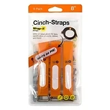 Cinch-Strap Storage Straps, Orange, 8-In., 9-Pk.