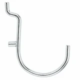 Curved Pegboard Hooks, Zinc Plated, 1-1/2-In., 5-Pk.