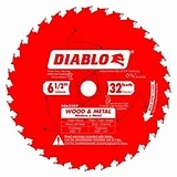 Circular Saw Blade, Wood & Metal, 32-Tooth x 6-1/2-In.