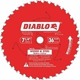 Circular Saw Blade, Wood & Metal, 36-Tooth x 7-1/4-In.
