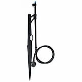 Adjustable Flow Bubbler Assembly, Half-Circle Pattern, Fan Spray, 1/4 in. Clamp N Pierce Inlet, Riser, 13 in. Stake