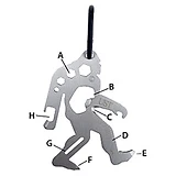 Tool-A-Long Multi Tool, Silver Sasquatch