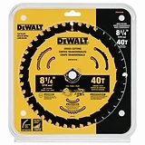 Circular Saw Blade, Tungsten Carbide, 40-Tooth x 8-1/4 In.