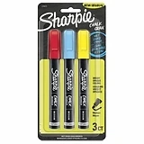 Chalk Markers, Assorted Colors, 3-Pk.