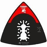 Carbide Grit Oscillating Tool Sanding Plate, 20 Grit, 3-1/2-In.