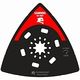 Starlock Carbide Grit Oscillating Tool Sanding Plate, 60 Grit, 3-1/2-In.
