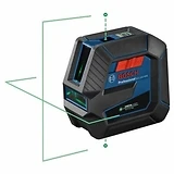 Self-Leveling Cross-Line Laser, Plumb Points, Green