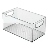 Storage Bin, Clear Plastic, 10 x 6 x 5 In.