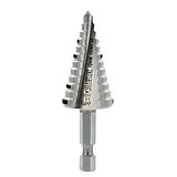 Step Drill Bit, 12 Steps, 3/8 to 7/8-In.