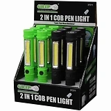 2-In-1 LED Pen Light, Compact, Magnetic Bottom