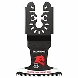 Bi-Metal Oscillating Tool Clean Wood Blade, Universal Fit, 2-1/2-In.