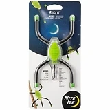 BugLit Micro Flashlight, 4 Light Modes, Bendable Gear Tie Legs, Lime/Black