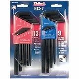 22-Pc. Hex-L Key Set, Extra Long, Inch & Metric
