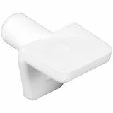 25-Lb. Shelf Support Pegs, White Plastic, 1/4 In., 8-Pk.