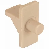 Shelf Support Pegs, Almond Plastic, 5-Lb. Load, 1/4 In., 8-Pk.