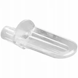 Spoon Style Shelf Support Pegs, Clear Plastic, 5-Lb. Load, 1/4 In., 12-Pk.