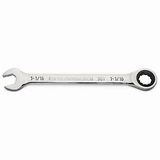 Combination Ratcheting Wrench, 90-Tooth, 12-Point, 1-1/16 In.