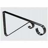 Hanging Plant Bracket, Black, 35-Lb. Load, 9-In.