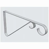 Hanging Plant Bracket, White, 15-Lb. Load, 9-In.