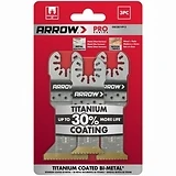 Titanium Metal/Wood Oscillating Tool Blades, Assorted 3-Pk.