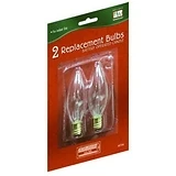 Replacement Bulbs, For Battery-Operated Christmas Candle,  2-Pk.