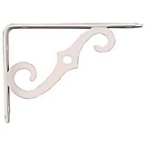5 x 3.5-In. Antique White Ornamental Shelf Bracket