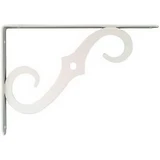 10 x 7-In. Antique White Ornamental Shelf Bracket