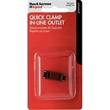 Pass & Seymour Quick Attach In-Line Outlet, Non-Polarized, Brown, NEMA 1-15R, 10-Amp, 125-Volt
