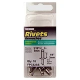 18-Pack Short Stainless-Steel Rivets