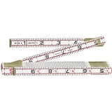 Lufkin Red End Engineer's Folding Rule, Wood, 5/8 In. x 6 Ft.