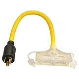 Locking Cord Adapter, 12/3 STW, 2 Ft.