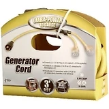 10-Guage Generator Adapter Cord, 3 Ft.