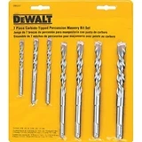 7-Pc. Percussion Masonry Drill Bit Set