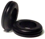 Flexible Black Vinyl Hole Grommet, 3/4-In. I.D., 3-Pk.