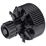 Hydro-Port Adjustable Eight-Outlet Bubbler, Up to 30 GPH Per Outlet, 1/2 in. FPT Inlet