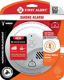 Hardwired Smoke Alarm with 10-Year Battery Backup for Continuous Fire Safety