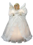 10 Inch Lighted Christmas Tree Top Angel Decoration