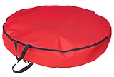 Artificial Wreath Storage Bag, Red Polyester, 36 Inch Diameter