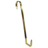 Wreath Hanger, Brass, 13-1/4 In.