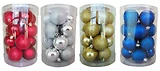 Shatterproof Ornaments, Silver & Gold Assortment, 2.36-In., 16-Ct.