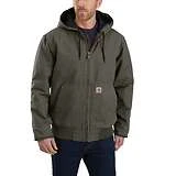 Men's Loose Fit Washed Duck Insulated Active Jacket - Large - Moss
