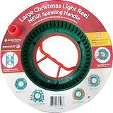 Large Green Christmas Light Storage Reel for Organized Holiday Decoration Storage